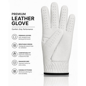 Nouveaux gants de golf en cuir durable, respirants et résistants à l'usure, produit sportif populaire, vente en gros à prix avantageux, gants de golf - Product Image 2