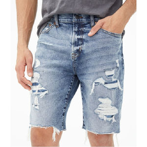 Pantalones Cortos de Mezclilla Transpirables Personalizados para Hombre, Shorts de Jeans de Alta Calidad, Diseño y Logotipo Personalizados Aceptados, Venta al Por Mayor - Product Image 3