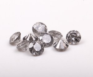 OM GEMS Diamante natural suelto de 1.10 MM, corte brillante redondo, solitario de sal y pimienta, diamante de fantasía para fabricación de joyas, venta al por mayor - Product Image 5