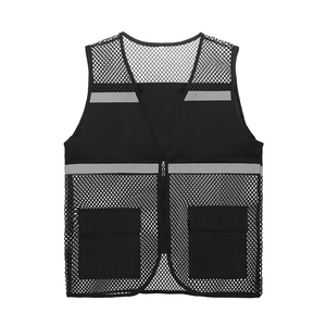 Chaleco de Seguridad Reflectante de Alta Visibilidad, Reversible, Transpirable, con Múltiples Bolsillos, para Trabajos de Construcción, Venta al Por Mayor, Económico - Product Image 6