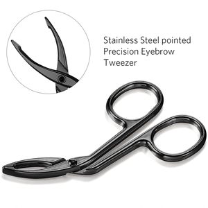 Juego de 3 Pinzas de Acero Inoxidable Hechas a Mano, Pinzas de Precisión Duraderas y Reutilizables para Cejas, Depiladoras para Hombres - Product Image 4