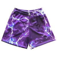 Shorts de basketball personnalisés pour hommes en satin, sublimation, couleur unie, séchage rapide, entrejambe de 5 pouces, double couche, streetwear décontracté