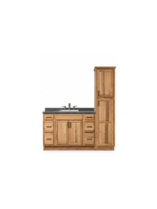 Solid Wood <b>Bathroom</b> <b>Cabinet</b> with Storage Space and Drawers, Modern Vanity Furniture for Home Hotel Apartment Villa - Product Image 1