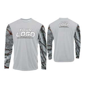 Camiseta Deportiva de Manga Larga Unisex de Primera Calidad, Color Sólido, Secado Rápido, Poliéster Estampado, UPF 50+, Transpirable, para Pesca, Personalizable - Product Image 4