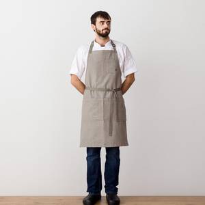 Tablier en toile imprimé avec logo personnalisé, sangles en cuir détachables, uniforme professionnel pour barman, barista, coiffeur, multifonctionnel - Product Image 2