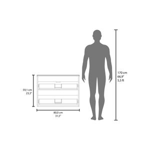 White Smoot Floating <b>Bathroom</b> <b>Vanity</b> with Two Drawers and Sink - Product Image 4