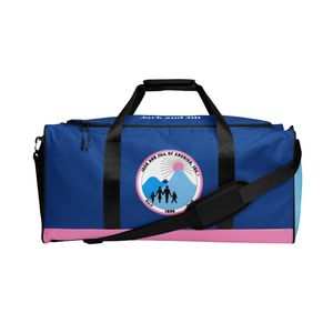 Pink Blue Duffle <b>Bag</b> Travel Gym <b>Bag</b> Spacious Sports Carry <b>Bag</b> <b>Overnight</b> Weekender Tote with Adjustable Strap - Product Image 1