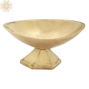 แท่นหินวิบฮูติทำจากทองเหลืองขนาด3นิ้วสำหรับเป็นของขวัญของตกแต่งบ้านและจุดประสงค์ของวัดผลิตในอินเดีย - Product Image 1