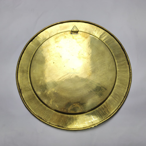 Plaque murale antique en laiton « Cèdres du Liban » – Souvenir traditionnel du Moyen-Orient peint à la main, métal gaufré - Product Image 6