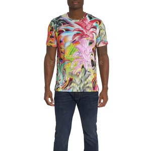 เสื้อยืดซับลิเมชั่นขายส่ง แห้งเร็ว ใส่สบาย ผลิตจากผ้าฝ้าย 100% ระบายอากาศได้ดี ทรงหลวม พิมพ์ลายซับลิเมชั่น สำหรับผู้ชาย - Product Image 4