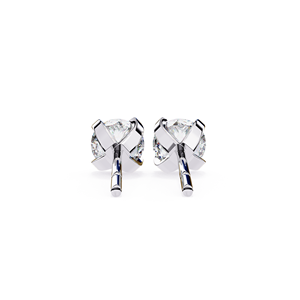 REYES Wholesale 925 <b>Sterling</b> <b>Silver</b> Wedding Gift Fine Jewelry for Women GRA Certified Round Cut 2.5 Carat Moissanite Earrings - Product Image 6