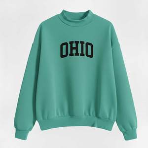 Sudadera de estilo urbano para mujer, oversize, con cuello simulado, forro polar, cortavientos, informal, holgada, de manga larga, cálida y acogedora - Product Image 1