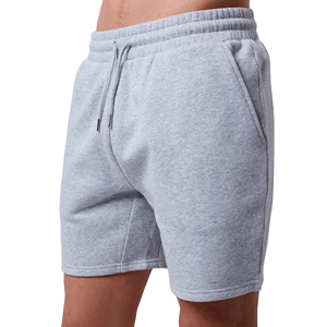 Pantalones Cortos de Algodón Terry Premium para Hombre, Color Gris Sólido, Pantalones Cortos Deportivos de Lujo, Logotipo Personalizado, Proveedor Mayorista OEM ODM - Product Image 1