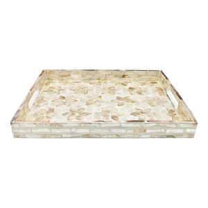Plateau rectangulaire fait main en nacre incrustée, le plus vendu, nouveau plateau en nacre - Product Image 5