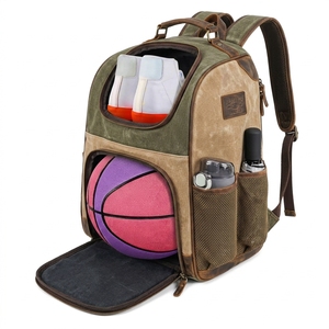 Wholesale Custom Logo Unisex Vintage Basketball <b>Backpack</b> <b>Waterproof</b> Oxford 78L Capacity Dry Air Cushion Belts Zipper Polyester - Product Image 5