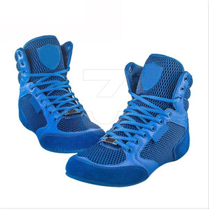 Zapatos de Boxeo Profesionales de Cuero OEM con Cierre de Gancho y Bucle, Ligeros, Transpirables, con Suela Flexible y Amortiguación Suave, Tobillo Alto - Product Image 5