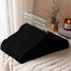 Cintres en bois pour vêtements aux meilleurs prix avec crochet chromé, finition brillante, design minimaliste pour placard, 33x15x85cm, simple niveau, durable - Product Image 3