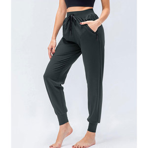 Women Mid Waist Pencil Pants <b>Stretch</b> Workout Fleece Quick Dry Breathable Streetwear Casual Side Pocket Drawstring Design - Product Image 5
