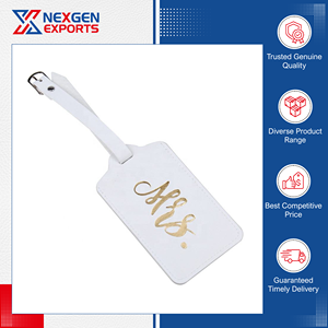 Ensemble porte-passeport et étiquette de bagage en cuir PU de qualité supérieure, sur mesure et personnalisable, par un fabricant indien réputé, parmi les plus vendus. - Product Image 3