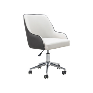 Fauteuil de pédicure moderne en métal avec dossier fixe, hauteur réglable, base pivotante, lampe LED et système de jets de drainage pour usage en spa - Product Image 1