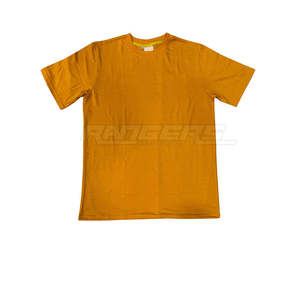 Camiseta de Hombre de Corte Regular, Mezcla de Algodón, Absorbe la Humedad, Transpirable, para Verano, Lisa, al por Mayor, Informal, a la Moda - Product Image 1