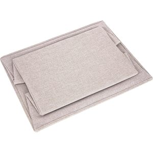 MA69SBE <b>Large</b> Fabric Storage Box for Home Shelves Easy-Carry Handles Foldable Foldable Storage <b>Bin</b> for Efficient Organization - Product Image 3