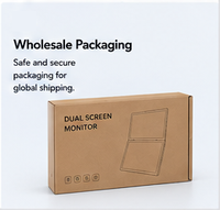 Moniteur portable à double écran pour la productivité, 15,6 pouces FHD 1080P IPS, écran tactile, type C, utilisation professionnelle, ordinateur portable, vidéoconférence