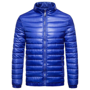 Veste matelassée pour homme en vente flash, couleur grise, fermeture éclair intégrale, manches longues, veste matelassée tendance pour homme, vêtements pour homme, veste matelassée OEM - Product Image 5