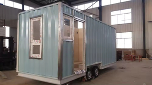 Modern Portable Mobile <b>Cargo</b> <b>Trailer</b> House Prefabricated Steel Collapsible Mini Foldable Structure Design - Product Image 3