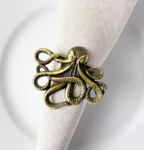 Accessoires de table, anneau de serviette en métal, décoration de mariage, anneau de serviette en forme de nœud, finition argentée, anneau de nappe, prix abordable - Product Image 6