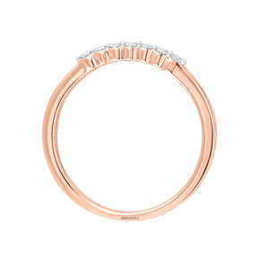 Bague de fiançailles classique en or rose avec diamant naturel taillé pour femme, idéale pour mariage et cadeau, disponible en or 10K, 14K, 18K, argent 925, 935 - Product Image 3