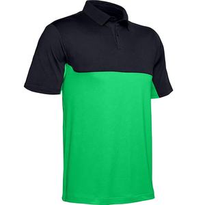 OEM-Polo de Golf de dos tonos para hombre, camisa de manga corta de algodón, ligera y suave para exteriores, a la moda - Product Image 1