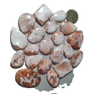 Cabochons de scholersite d'améthyste naturelle de haute qualité pierres précieuses en cristal en vrac pour la fabrication de bijoux - Product Image 3