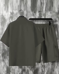 Men's Bermuda Shorts Casual Utility Short Pants Multi Pocket Drawstring Quick Dry Breathable Summer Workwear - Product Image 3