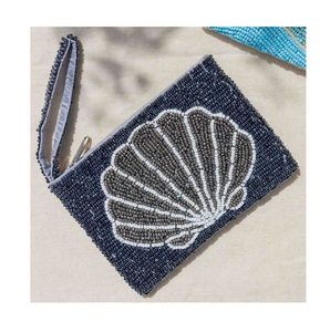 Embroidery Coin <b>Pouch</b> Seed Beaded High Quality Women's Party Use Handmade Embroidery Coin <b>Pouch</b> Wedding Accessories - Product Image 1