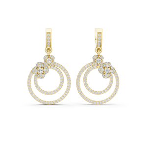 18K Gold Plated 925 Sterling Silver <b>Diamond</b> Illusion Pave Zircon Bali Hoop <b>Earings</b> Luxury Women Jewelry - Product Image 1