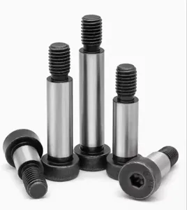 Vis à tête cylindrique à embase en acier classe 8.8, oxyde noir, filetage UNC, fixations pour machines, corps de 12 mm, composants de base pour machines - Product Image 1