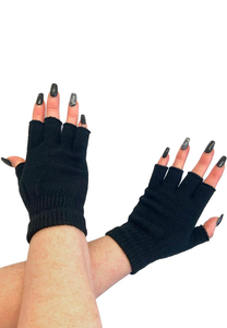 Guantes hasta la muñeca de color liso con jacquard para hombre y mujer, 100% lana, para las cuatro estaciones, con pantalla táctil, elásticos, talla única, para esquí, ciclismo, uso casual - Product Image 3