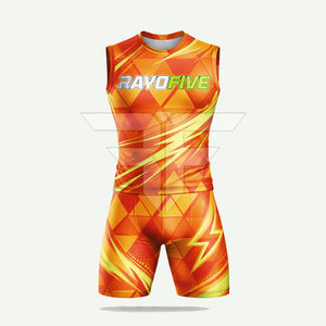 Uniforme de Atletismo para Adultos de Último Diseño, Transpirable, Antibacteriano, Ligero, 100% Poliéster, Personalizable, de Alta Calidad para Correr - Product Image 2
