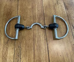 Haute Qualité Dee Cheval Équestre Demi Vélo Chaîne Demi-Mors Bouche Articulée Large Charnière En Acier Inoxydable Nouveau Design - Product Image 3