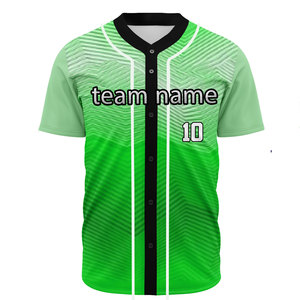 Camiseta de Béisbol de Nuevo Estilo, Personalizable con Logotipo, Diseño de Malla Sublimada para Hombre, Uniforme de Equipo Bordado, Ropa de Softbol - Product Image 4