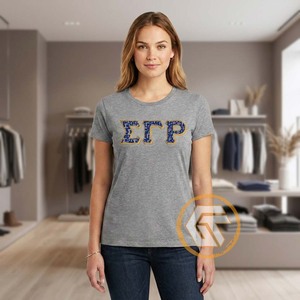 T-shirt personnalisé pour femmes de la sororité Sigma Gamma Rho, été, coton écologique respirant, col rond, manches courtes, haute qualité, séchage rapide - Product Image 5