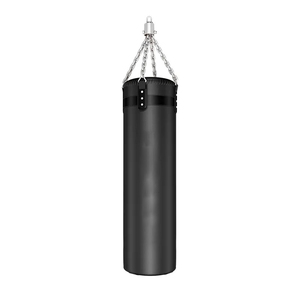 Sac de frappe lourd en cuir PU, conception durable pour l'entraînement aux arts martiaux, la boxe et le kickboxing - Sac suspendu personnalisé - Product Image 4