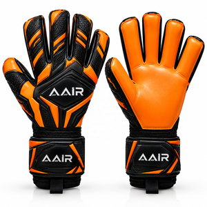 Gants de gardien de but de football professionnels, hybrides, avec grip en latex, respirants, légers, sangle de poignet réglable, fermeture auto-agrippante - Product Image 3