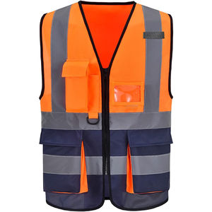 Gilet de sécurité thermique personnalisé pour homme, grande taille, respirant, à boutons, pour l'été - Product Image 6