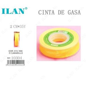 Nastro di garza Ilan 2 cm x 35 iarde giallo per uso medico - Product Image 1