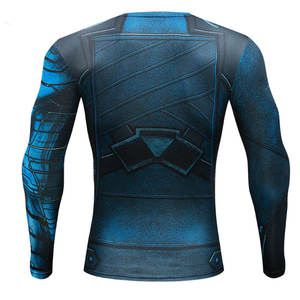 เสื้อแรชการ์ดผู้ชาย ป้องกันรังสียูวี 50+ แขนยาว แห้งเร็ว สำหรับเล่นเซิร์ฟและชายหาด ผ้าสเตรช แอคทีฟแวร์ - Product Image 6