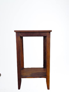 Taburete de Madera Artesanal, Banco de Asiento de Madera Maciza, Muebles Rústicos para el Hogar, Mesa Auxiliar Decorativa, Soporte para Plantas - Product Image 4