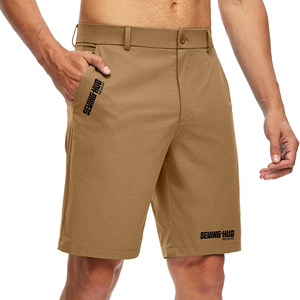 Short de golf pour hommes, respirant, à séchage rapide, en tissu extensible, confortable et moderne, coupe athlétique. - Product Image 1