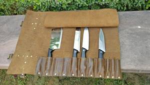 Bolsa de Cuero Genuino de Lujo con Logotipo Personalizado para Cuchillos de Chef, Protección a Prueba de Olores, Venta al por Mayor, Porta Herramientas Culinarias, Proveedor de Fábrica - Product Image 2